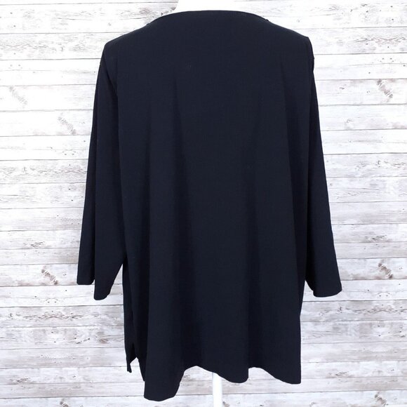 Ralph Lauren Womens Top 3X Black 490A - Picture 3 of 6